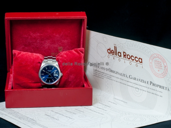 Rolex Date 34 Oyster Blue/Blu 15200