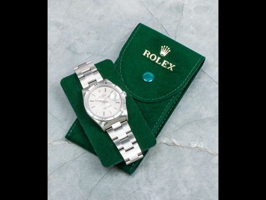 Rolex  Date 34 Argento Oyster Silver Lining  15210