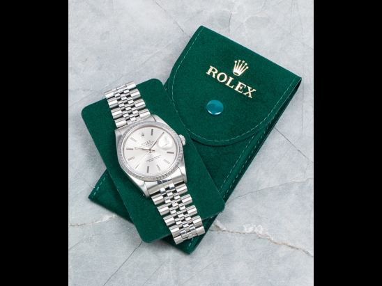 Rolex Datejust 36 Argento Jubilee Silver Lining 16220 